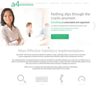 A4INTL.com(A4 International delivers Salesforce success) Screenshot