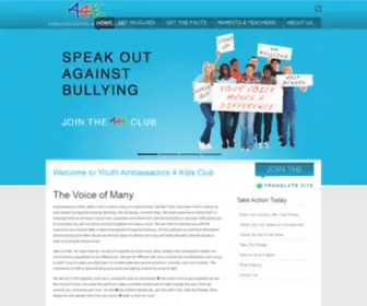 A4Kclub.org(Cyberbullying) Screenshot