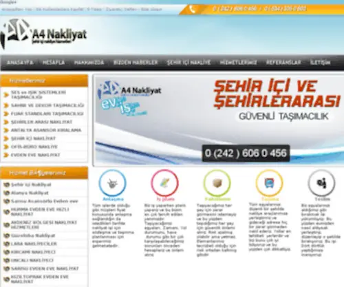 A4Nakliyat.com(ANTALYA ŞEHİRİÇİ NAKLIYAT) Screenshot