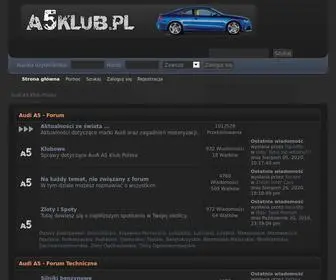 A5-Klub.pl(Audi A5 Klub Polska) Screenshot