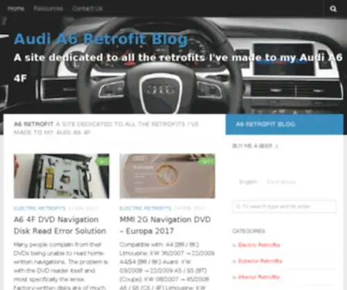 A6Retrofit.com(Audi A6 Retrofit Blog) Screenshot