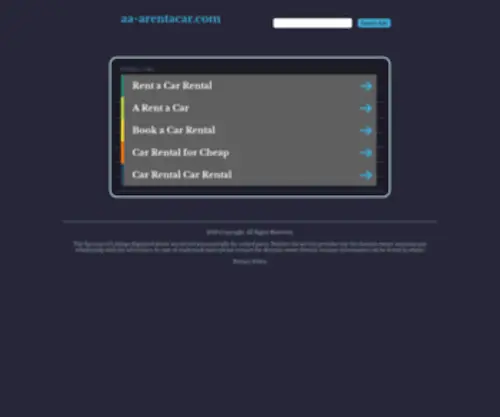 AA-Arentacar.com(AA Arentacar) Screenshot