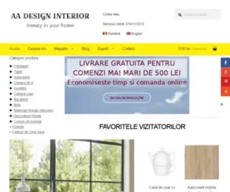 AA-Design-Interior.ro(Magazin online pentru amenajari interioare) Screenshot