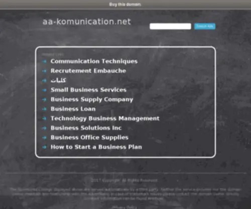 AA-Komunication.net(Agence conseil en communication et publicité) Screenshot