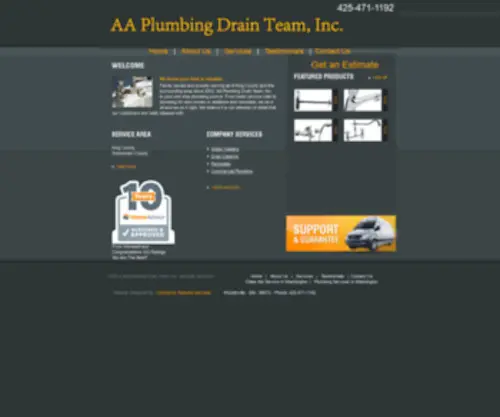 AA-Plumb.com(AA Plumbing & Drain Team) Screenshot