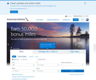 AA.com(American Airlines) Screenshot