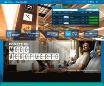 AA2000.com.ar(Aeropuertos Argentina 2000) Screenshot