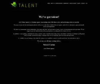 AAA-Talent.com.au(AAA Talent Agency) Screenshot