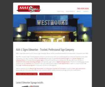 AAA1Signs.com(Commercial Signs) Screenshot