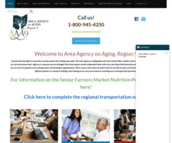 AAA9.org(Area Agency on Aging) Screenshot