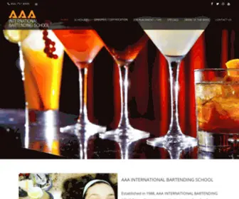AAAbartending.com(AAA International Bartending School) Screenshot