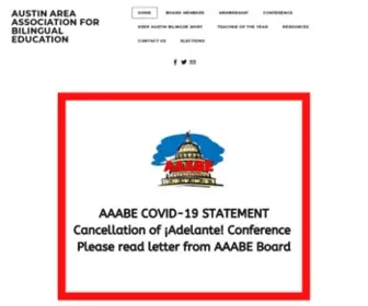 AAAbe.org(AUSTIN AREA ASSOCIATION FOR BILINGUAL EDUCATION) Screenshot