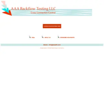 AAABFT.com(We provide backflow testing throughout the city and county of San Francisco Telephone) Screenshot