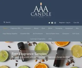 AAAcandlesupply.com(AAA Candle Supplies) Screenshot