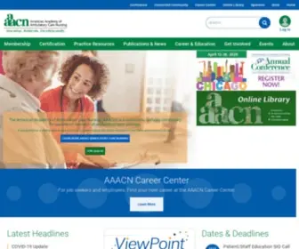 AAACN.org(American Academy of Ambulatory Care Nursing) Screenshot