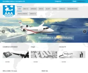 AAA.co.in(Ahmedabad Aviation & Aeronautics Ltd) Screenshot