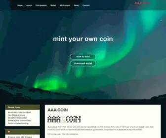 AAAcoin.us(AAA Coin) Screenshot