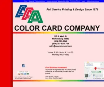 AAAcolorcard.com(Index) Screenshot