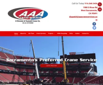 AAAcraneservices.com(Cranes And Boom Truck Services) Screenshot