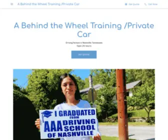 AAAdrivingschools.com(A Behind the Wheel Training /Private Car) Screenshot