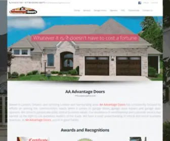 AAAdvantagedoors.com(Garage Door Services) Screenshot