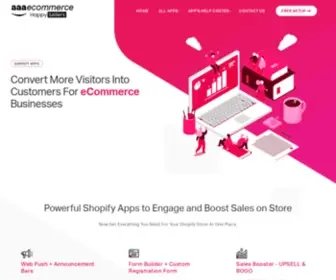 AAAecommerce.com(Best Shopify Apps to Grow your eCommerce Store) Screenshot