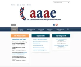 AAAeonline.org(American Association for Agricultural Education) Screenshot