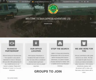 AAAexpressadventure.com(Unparalleled East Africa Adventure Holidays) Screenshot