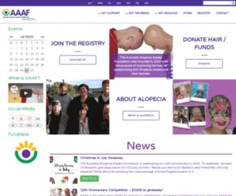 AAAF.org.au(Australia Alopecia Areata Foundation Inc. (AAAF)) Screenshot