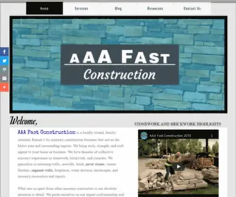 AAAfastconstruction.com(Best Masonry Contractors in Kansas City) Screenshot