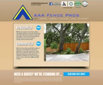 AAAfencepros.com(AAA Fence Pros) Screenshot
