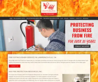 AAAfirepro.com(AAA Fire Protection Resources) Screenshot