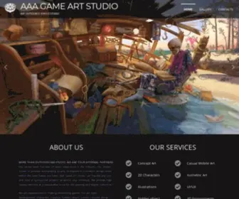 AAAgameartstudio.com(AAA Game Art Outsource Studio) Screenshot