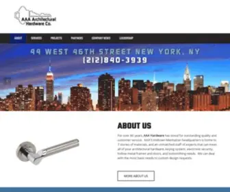 AAAhardware.com(AAA Architectural Hardware Co) Screenshot