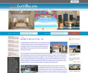 AAAluxvillas.com(Holiday homes and Villas to rent) Screenshot