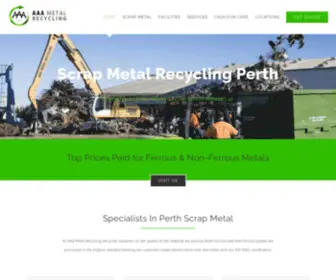 AAAmetalrecycling.com.au(Cash for Scrap Metal Yards Perth) Screenshot