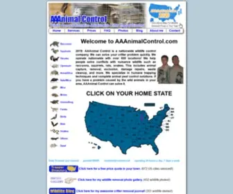 AAAnimalcontrol.com(AAAnimal Control) Screenshot