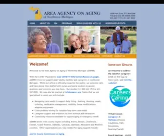 AAANM.org(Aging and Senior Resources in Northwest Michigan) Screenshot