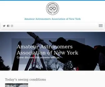 AAA.org(Amateur Astronomers Association) Screenshot