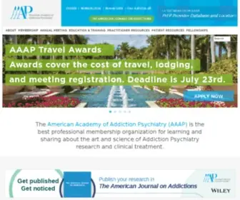 AAAP.org(American Academy of Addiction Psychiatry) Screenshot