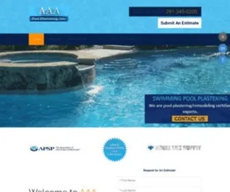 AAApoolplastering.com(AAA Pool Plastering) Screenshot