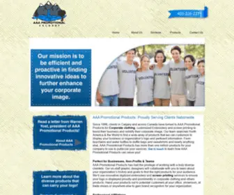 AAApromotional.com(Main Page) Screenshot