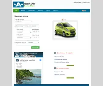 AAArentacarcostarica.com(AAA Renta Car Costa Rica) Screenshot