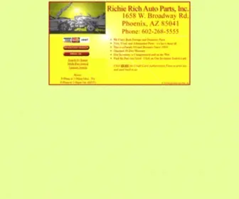 AAArichierichautoparts.com(Richie Rich Auto Parts) Screenshot