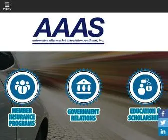 AAAS.us(Automotive Aftermarket Association Southeast) Screenshot