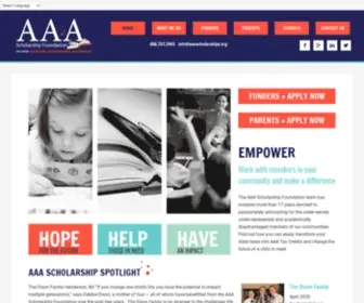 AAAscholarships.org(AAA Scholarship Foundation) Screenshot