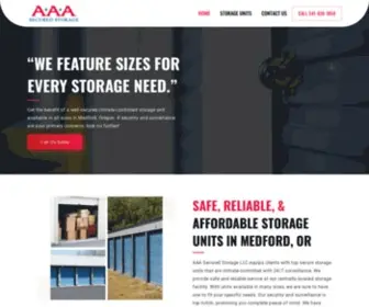 AAAsecuredstoragemedford.com(AAA Secured Storage LLC) Screenshot