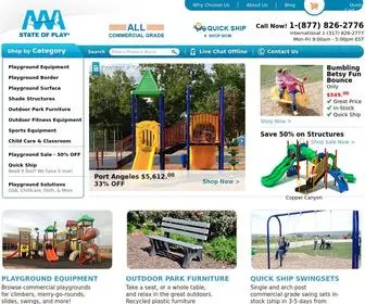 AAAstateofplay.com(Affordable Commercial Playground Equipment for Schools and Parks) Screenshot