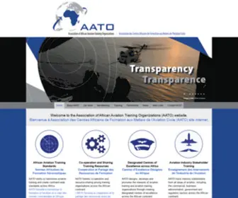 AAAto.org(AATO Association of African Aviation Training Organizations) Screenshot