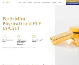 AAAuetf.com(Perth Mint Physical Gold ETF) Screenshot
